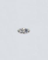 Pendiente Stud Anahi Plata - FRIA COMO NIEVE®-Pendientes