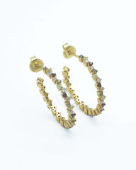 Dakari Gold Hoop Earrings
