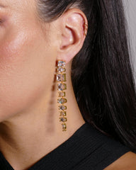 LARGE YUNA GOLD EARRINGS