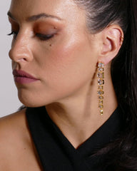 LARGE YUNA GOLD EARRINGS