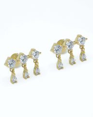 Bianca Gold Stud Earrings