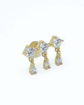 Bianca Gold Stud Earrings