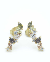 Gold Morpheus Stud Earrings