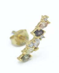 Gold Morpheus Stud Earrings