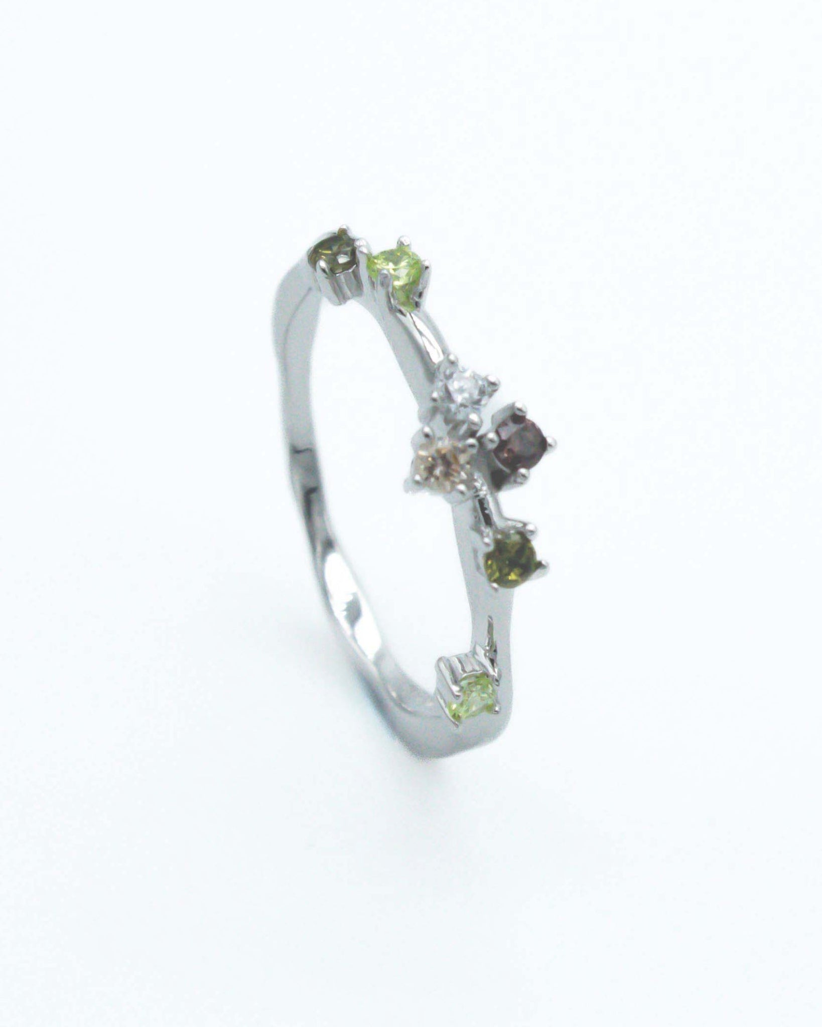 ANILLO FLORA PLATA - NIEVE-Anillos