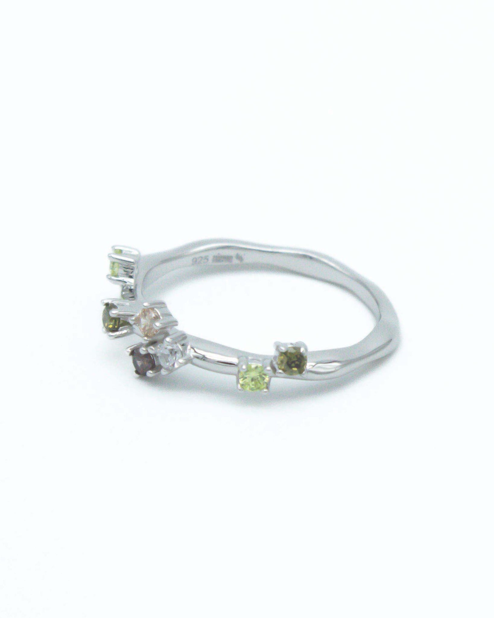 ANILLO FLORA PLATA - NIEVE-Anillos