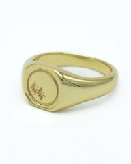 ANILLO SELLO NIEVE ORO - NIEVE-Anillos