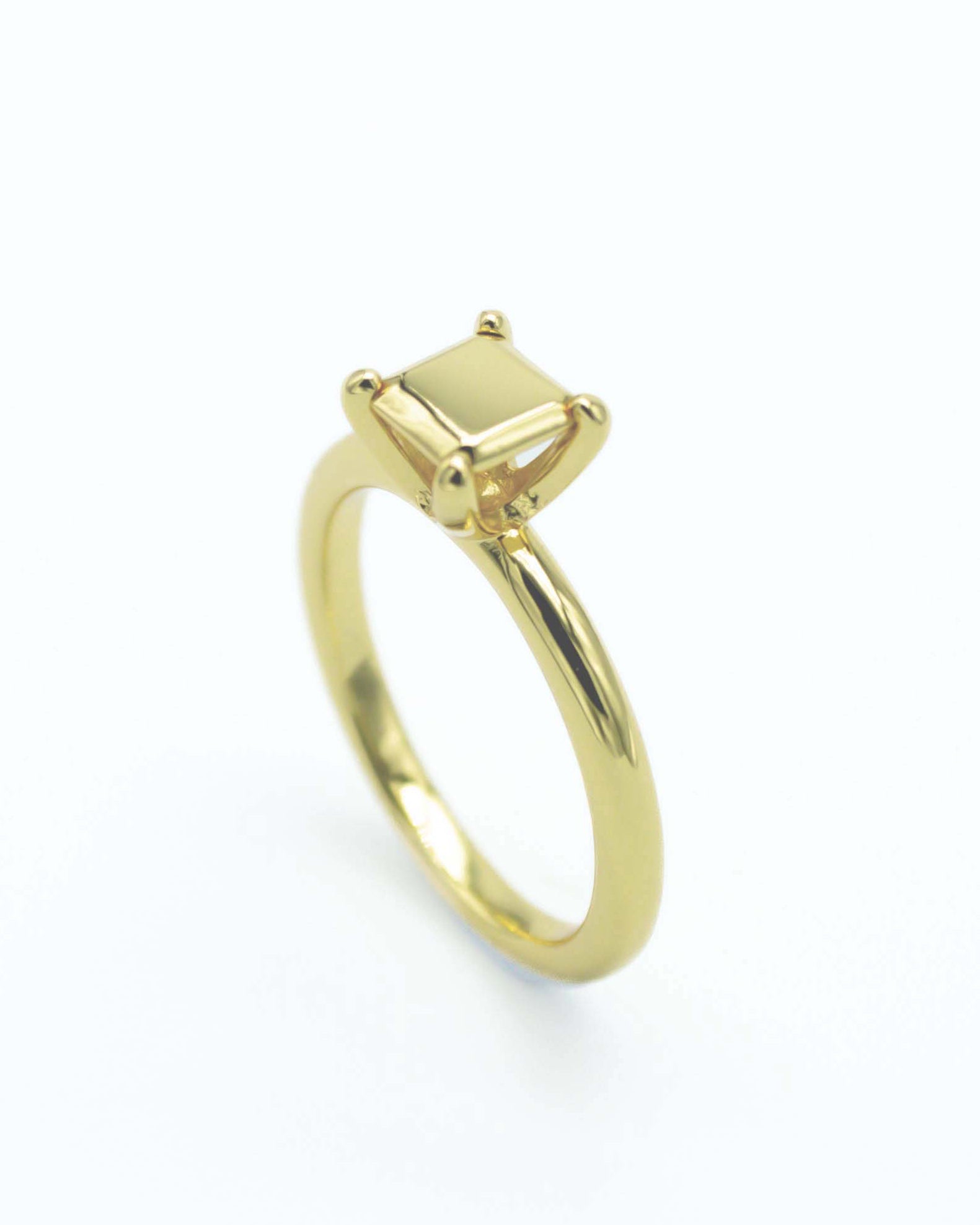 ANILLO SOLITARIO VENUS ORO - NIEVE-Anillos