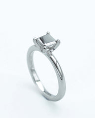 ANILLO SOLITARIO VENUS PLATA - NIEVE-Anillos