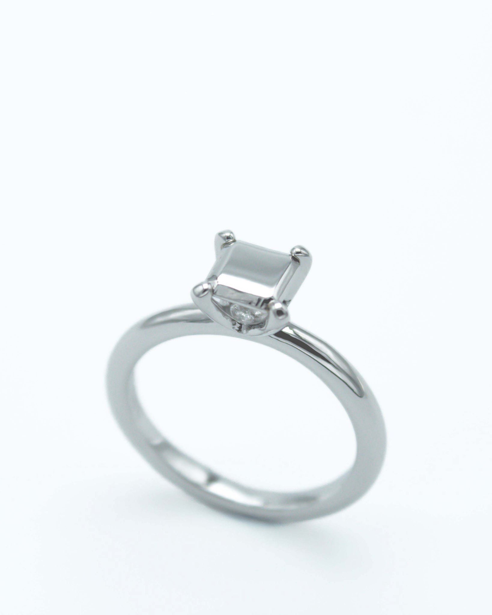 ANILLO SOLITARIO VENUS PLATA - NIEVE-Anillos