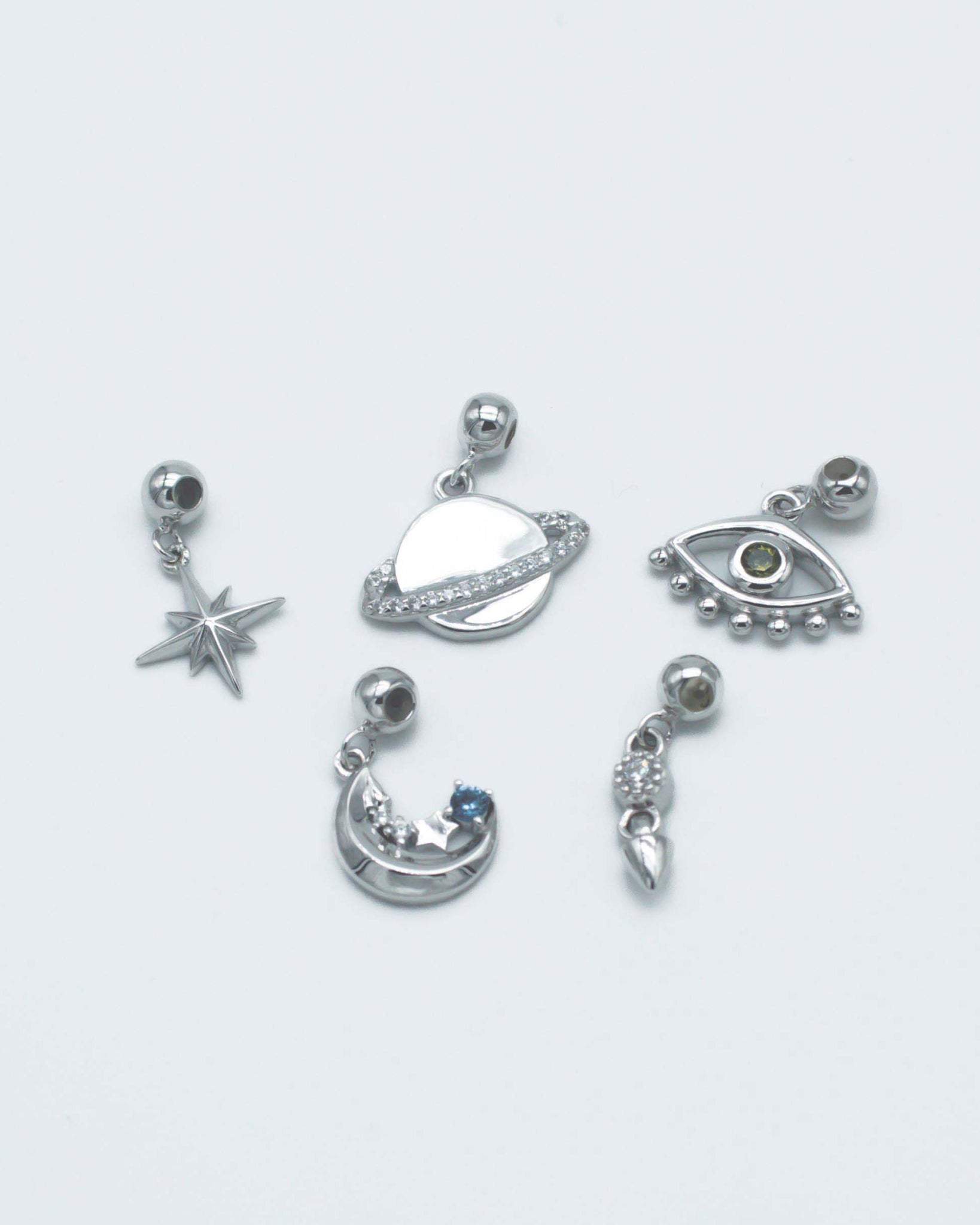 CHARM POLARIS PLATA - NIEVE-Charms