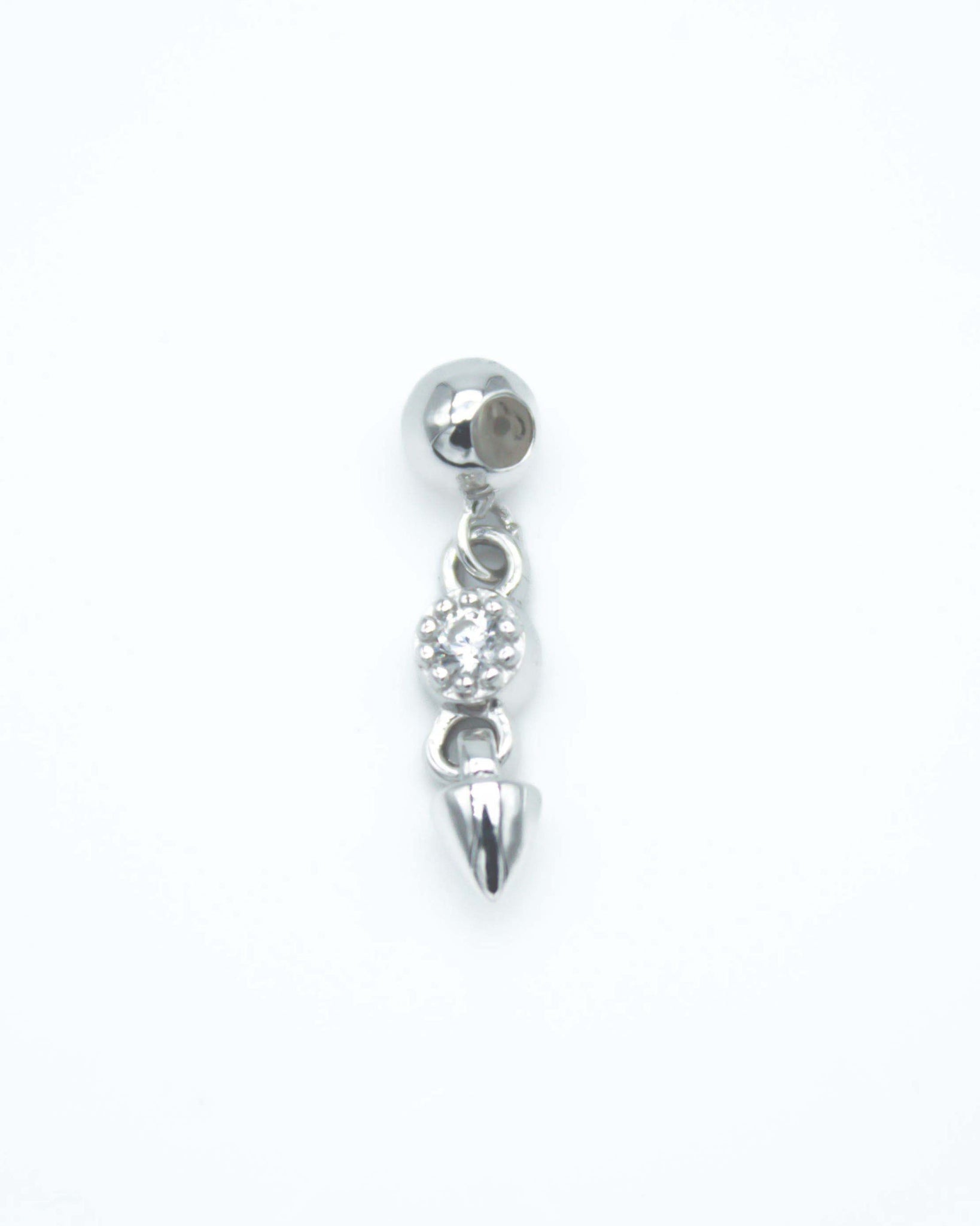 CHARM PYRAMIS PLATA - NIEVE-Charms