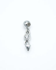 CHARM PYRAMIS PLATA - NIEVE-Charms