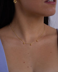 COLLAR LILA ORO - NIEVE-Collares