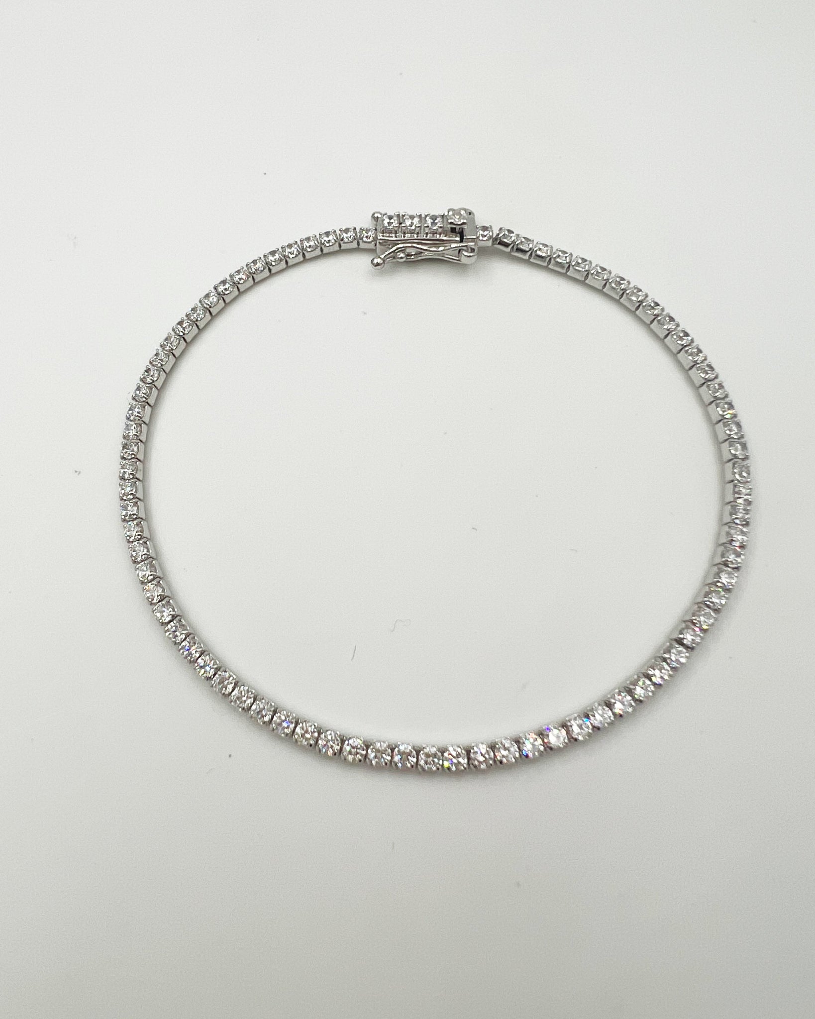 Pulsera Tennis Plata Anna - FRIA COMO NIEVE®-Pulseras